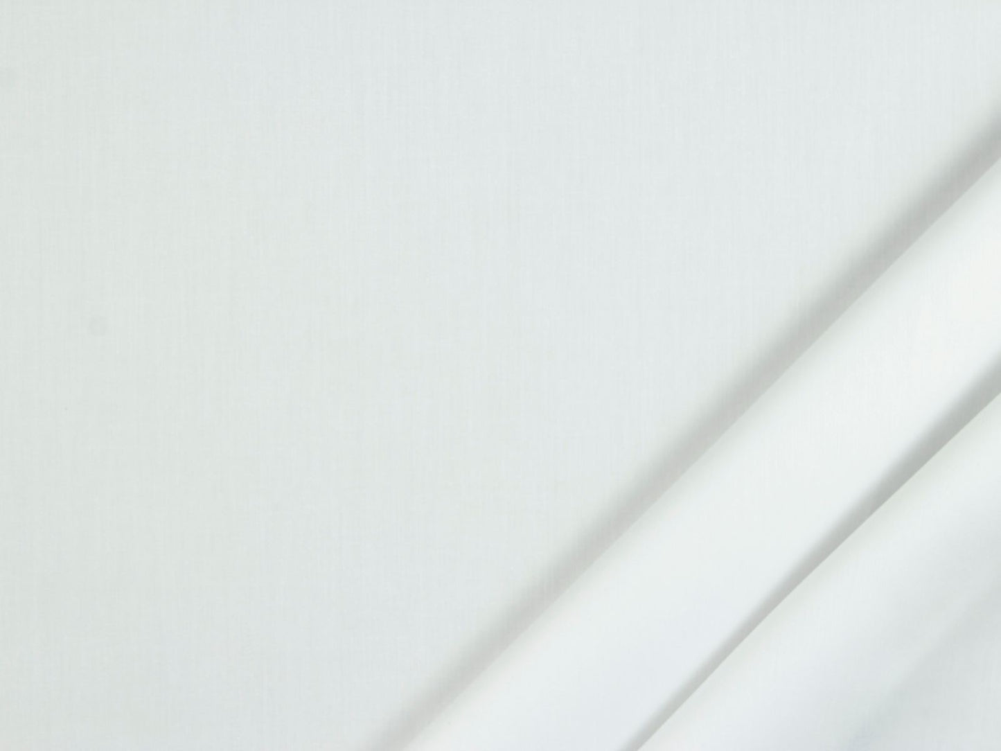 White 100% Cotton Shirt - Satin Weave