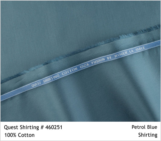Petrol Blue 100% Cotton Shirt