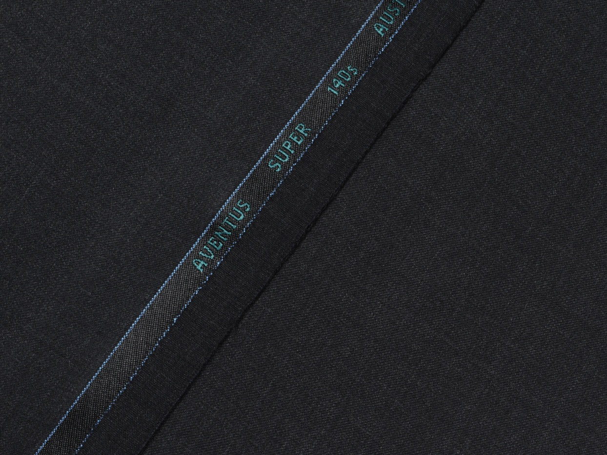 Charcoal Grey Wool Blend Blazer - 2 Button Notch Collar