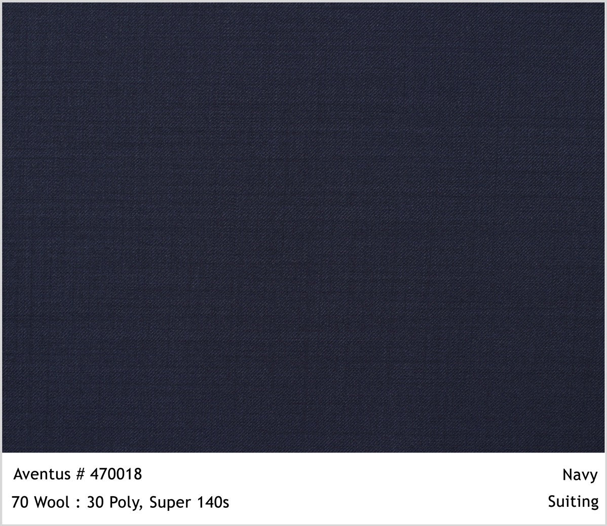 Navy Wool Blend Blazer - 2 Button Notch Collar