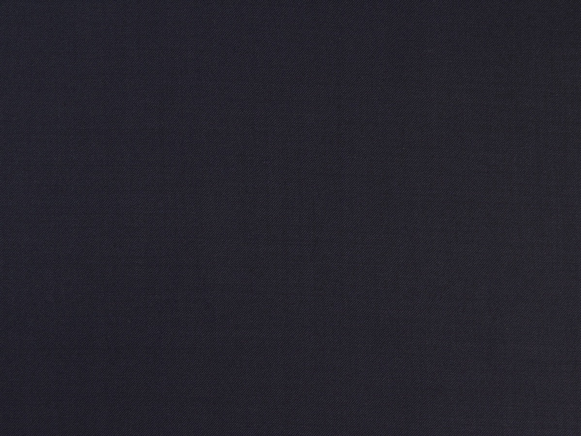 Dark Navy Wool Blend Blazer - 2 Button Notch Collar