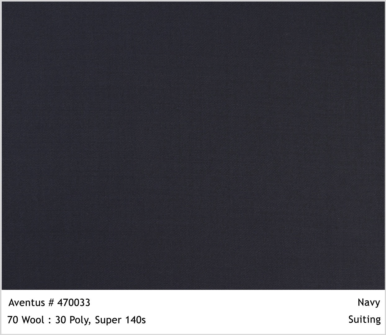 Dark Navy Wool Blend Blazer - 2 Button Notch Collar