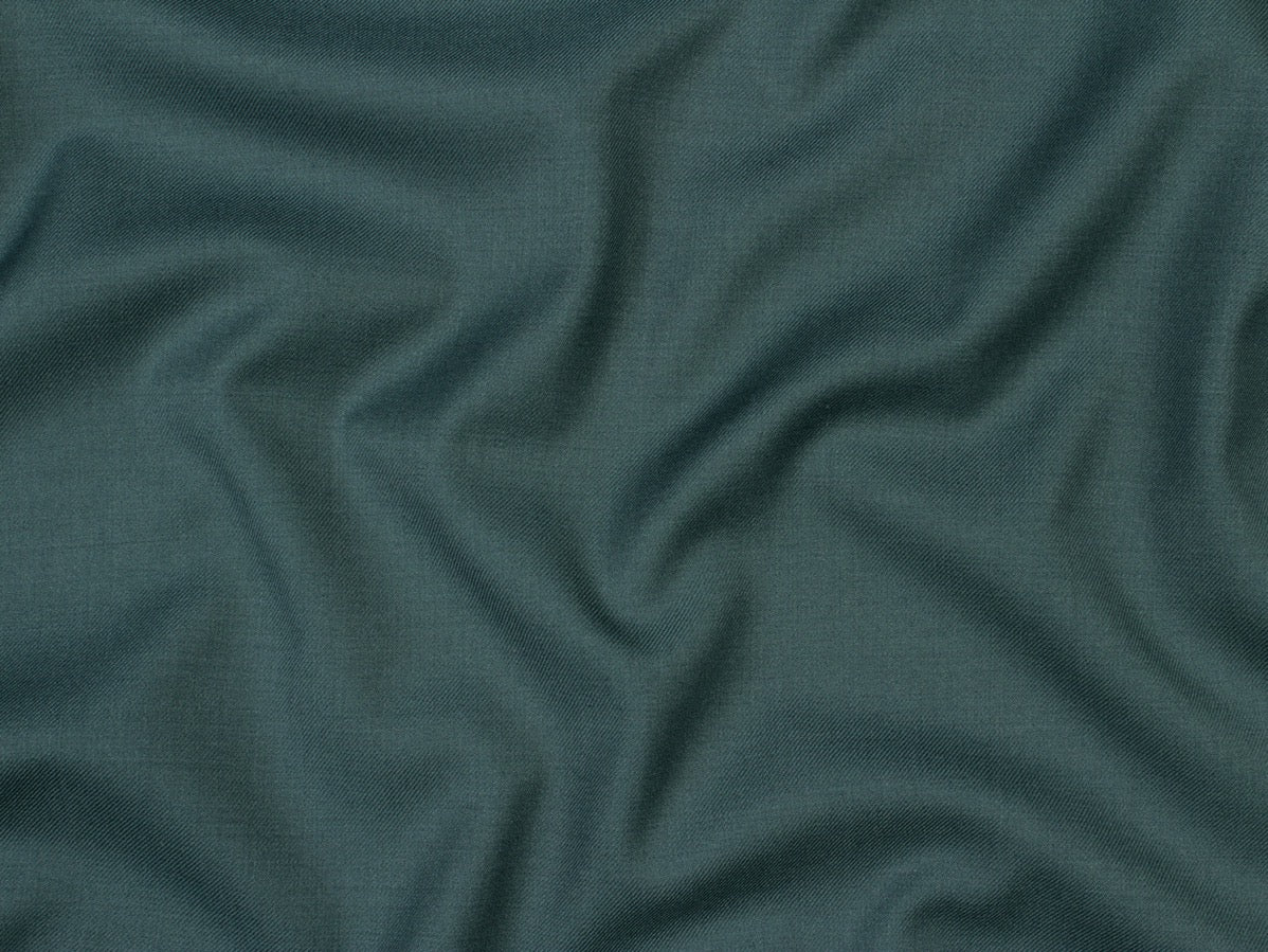 Turquoise Wool Blend Nehru Jacket
