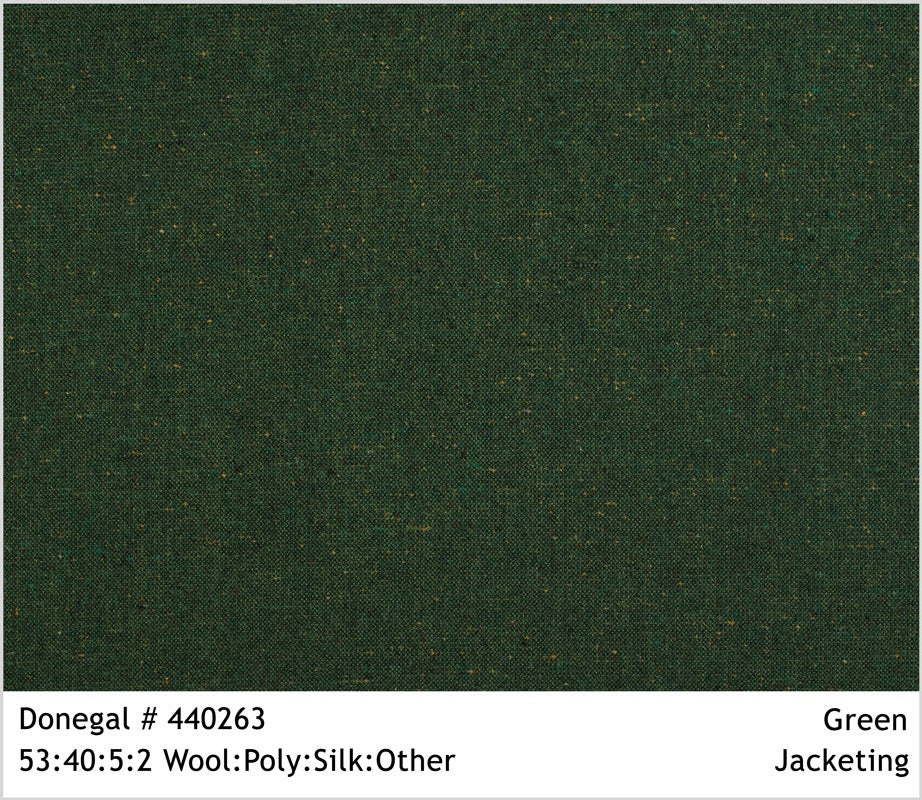 Green Wool Silk Blend Jodhpuri Blazer