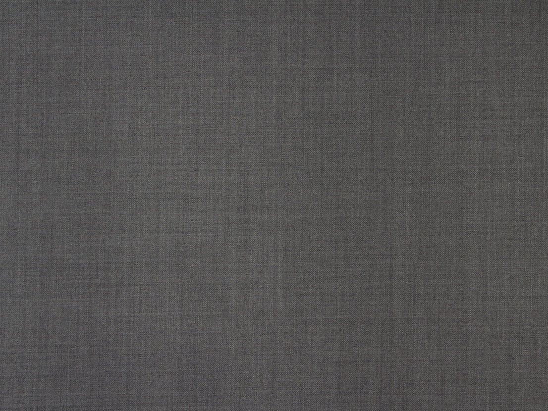 Light Grey Wool Blend Blazer - 2 Button Notch Collar