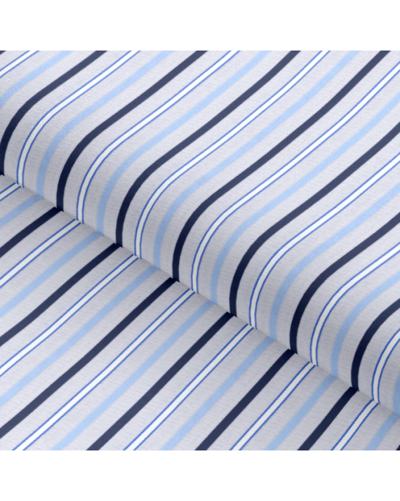 White Blue Shades Stripes