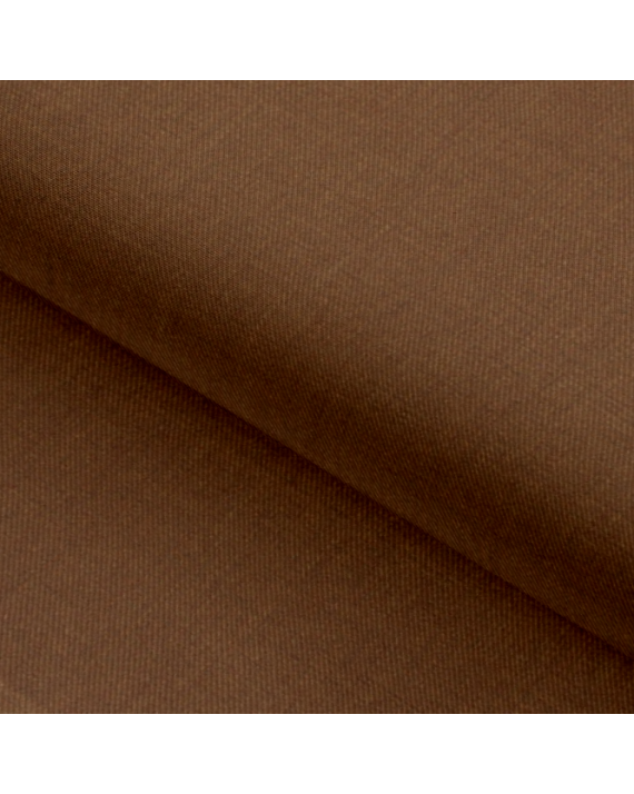 Wool Blend Brown Solids Trouser